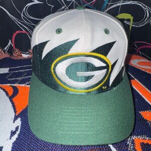 vintage Sharktooth Green Bay Packers Snapback NFL snapback logo athletic